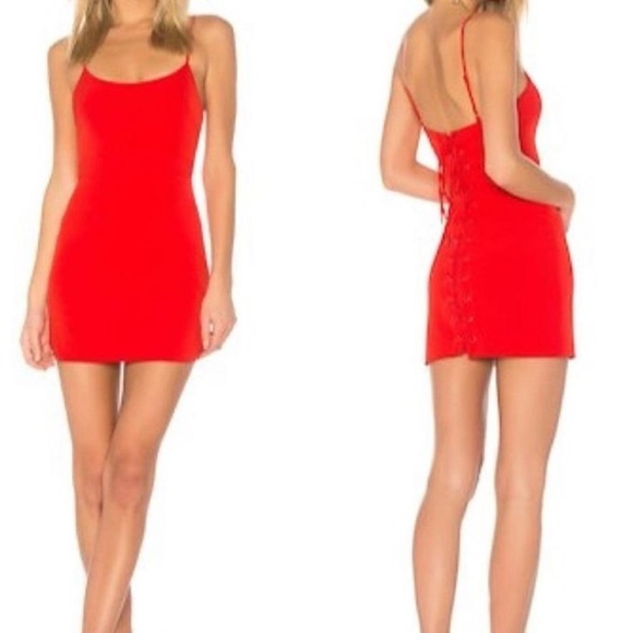 NBD Red Mini Dress XS. NWT - Picture 8 of 8